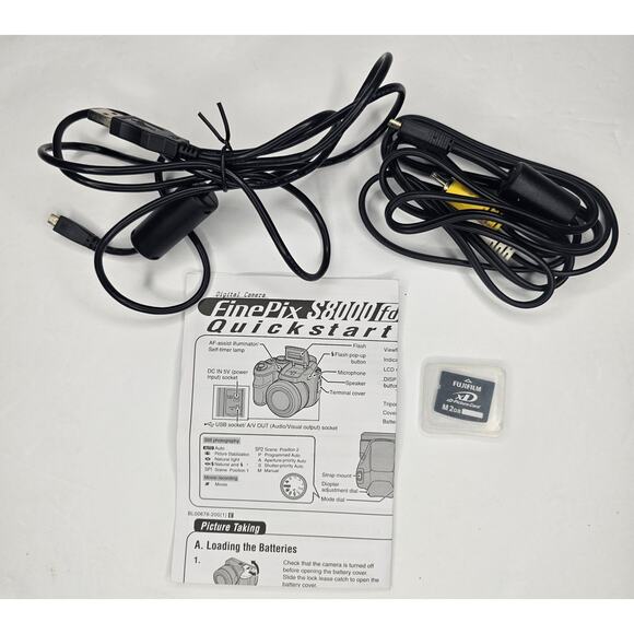 FUJIFILM FinePix S8000fd 18x 8MP Optical Zoom Digital CAMERA SD Card Works As Is - Picture 11 of 14